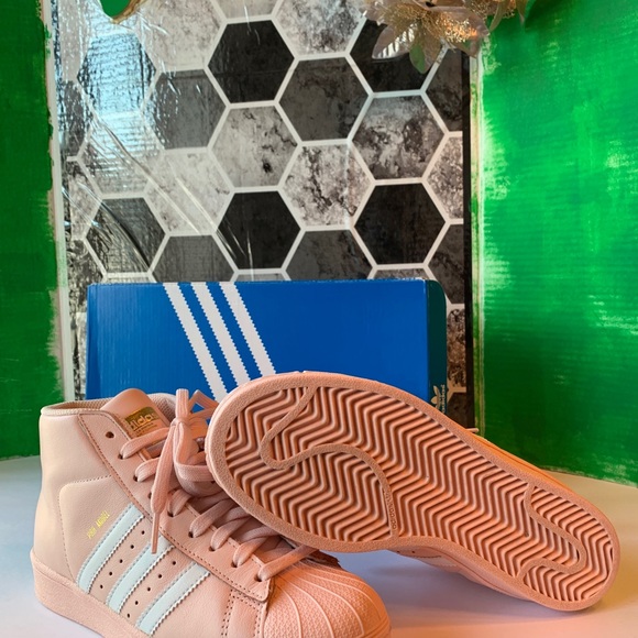 Adidas Pro Model J Ice Pink/White-Gold Metallic CQ0621 - Picture 6 of 8
